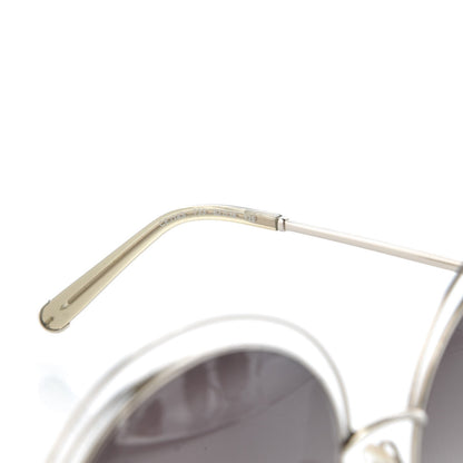 Chloe Oversize Round Carlina Oversized Round Sunglasses CE114S Silver Light Grey 6 of 7