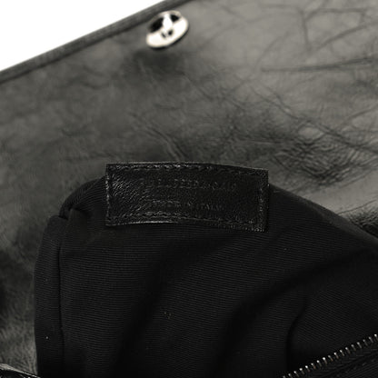 Saint Laurent Crinkled Calfskin Matelasse Monogram Medium Niki Chain Satchel Black 7 of 13