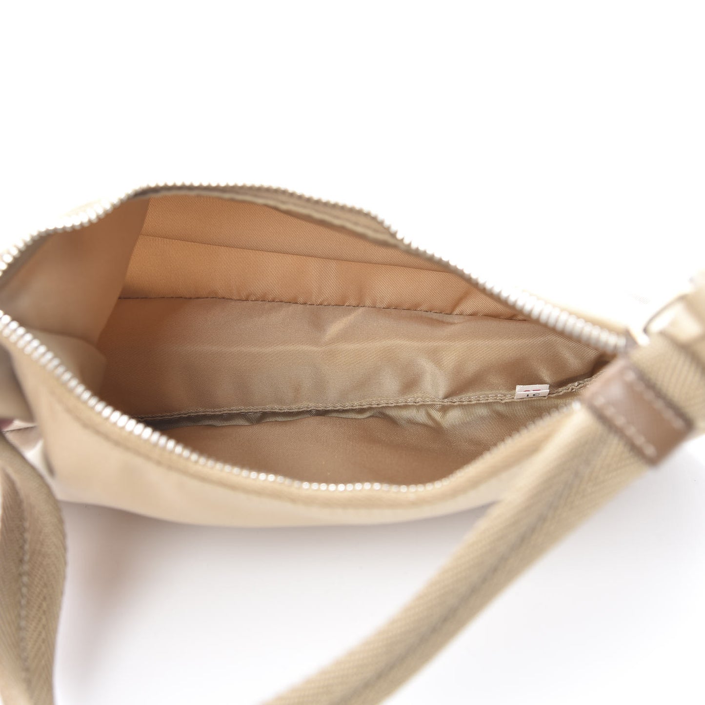 Tessuto Nylon Sport Shoulder Bag Sabbia