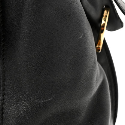 Salvatore Ferragamo Calfskin Sofia Satchel Black 12 of 15