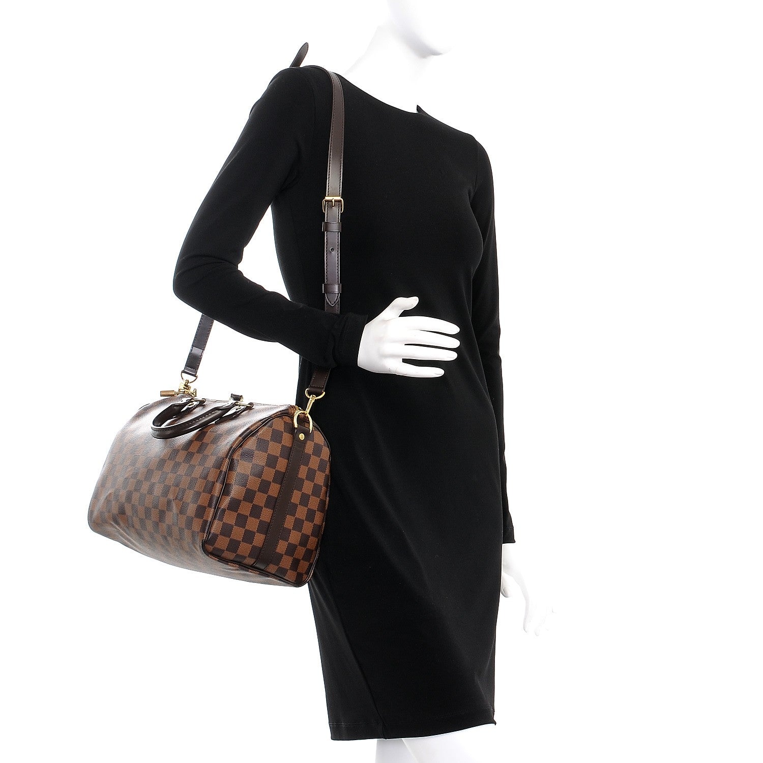 Louis Vuitton Damier Ebene Speedy Bandouliere 30 2 of 8