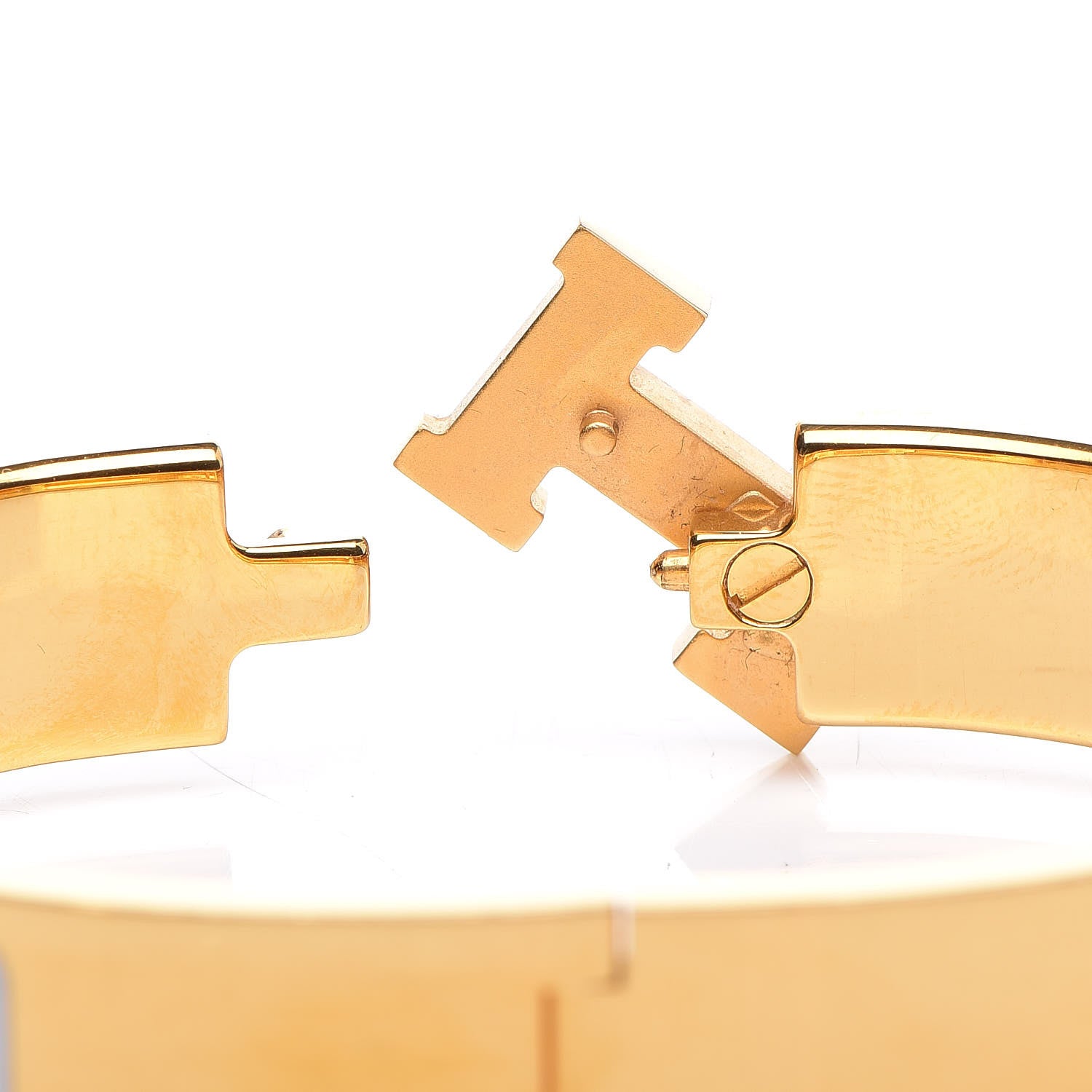 Hermes Enamel Narrow Clic Clac H Bracelet PM White 5 of 6
