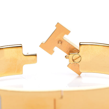 Hermes Enamel Narrow Clic Clac H Bracelet PM White 5 of 6