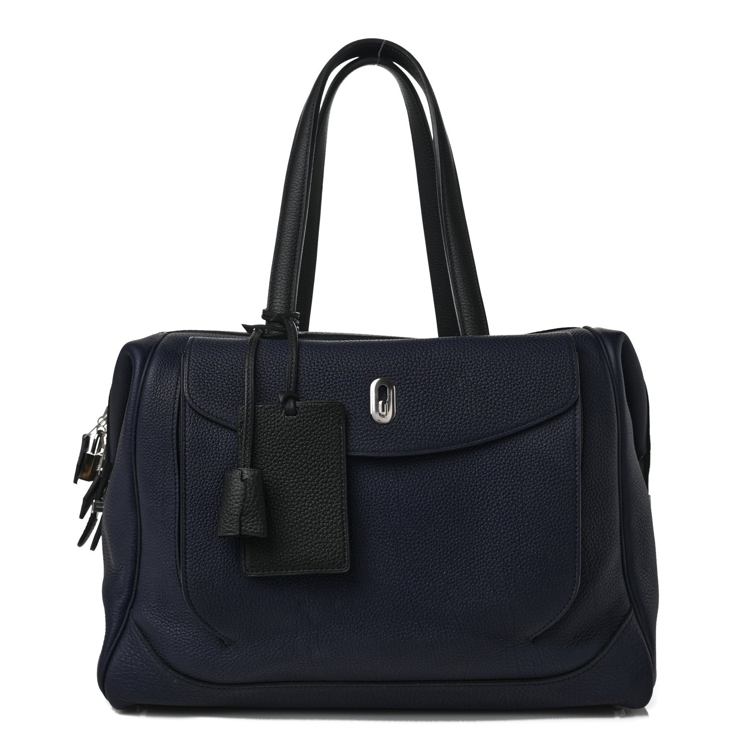 Hermes Togo Wallago Cabine 35 Bleu Nuit Black 1 of 7