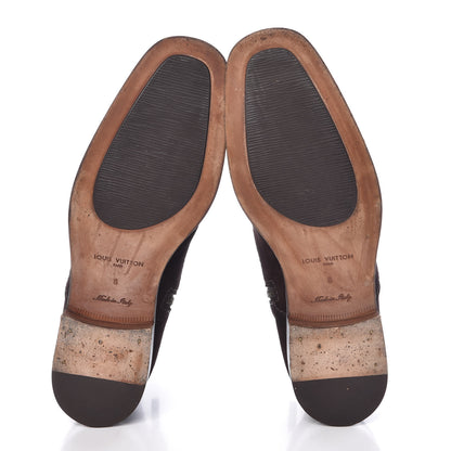 Louis Vuitton Suede Mens Boots 8 Dark Brown 7 of 13