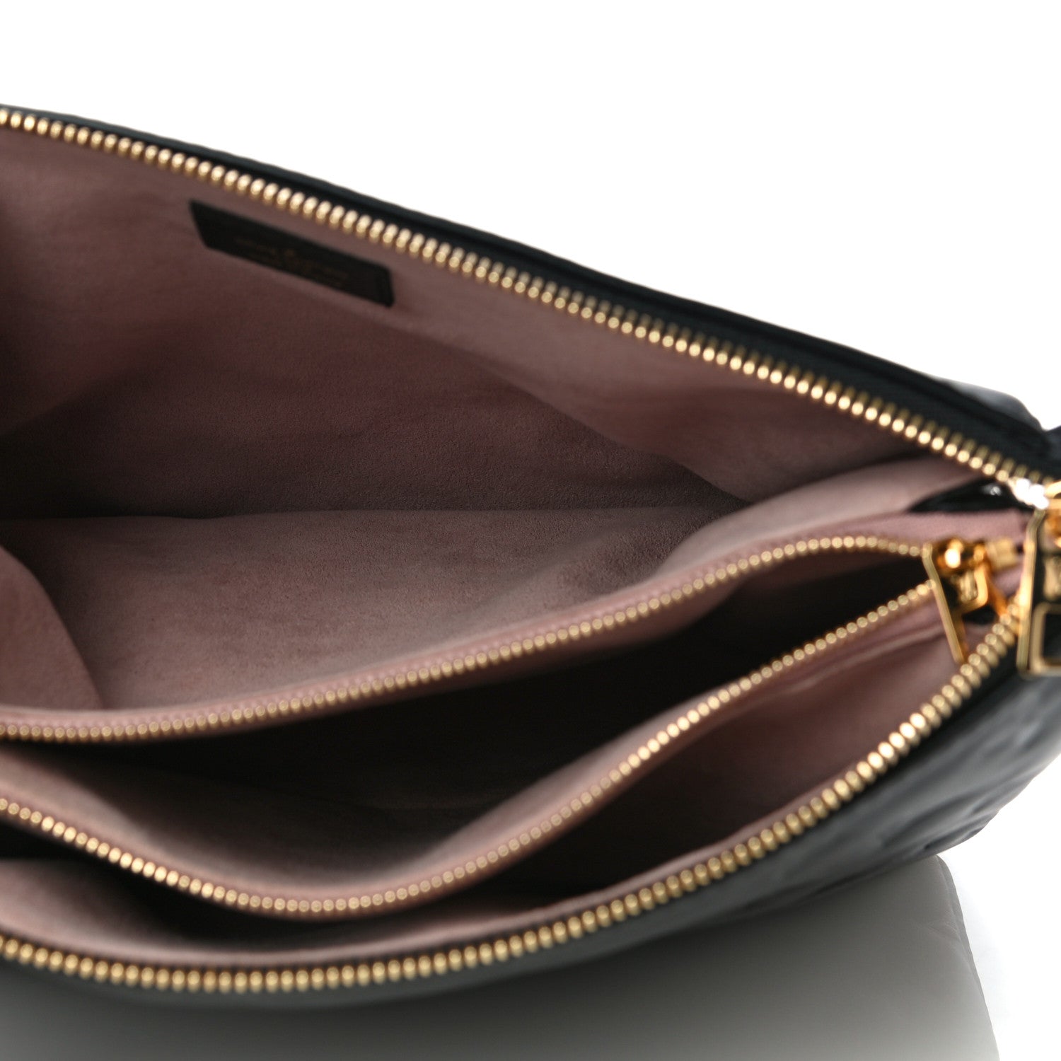 Louis Vuitton Lambskin Embossed Monogram Coussin PM Black 7 of 12