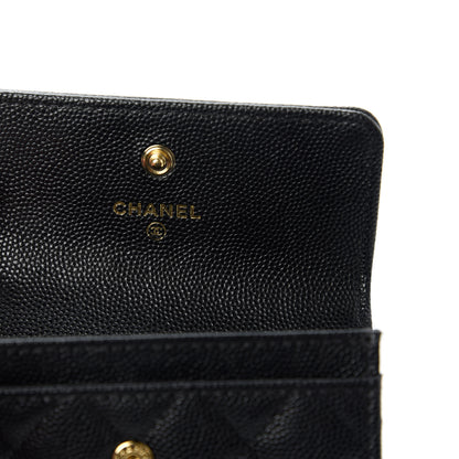 Chanel Caviar Quilted Boy Flap Card Holder Black 9 of 12