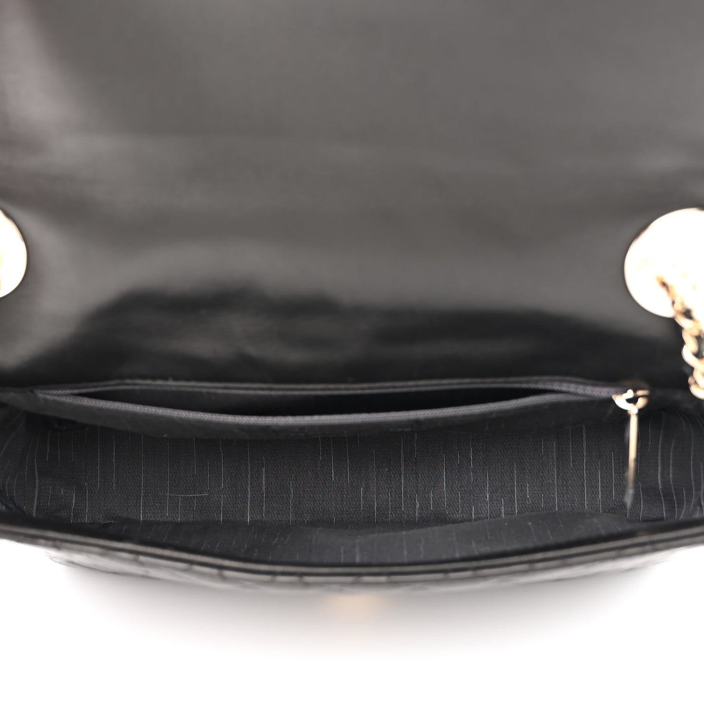 Lambskin Quilted Medium Westminster Pearl Flap Black