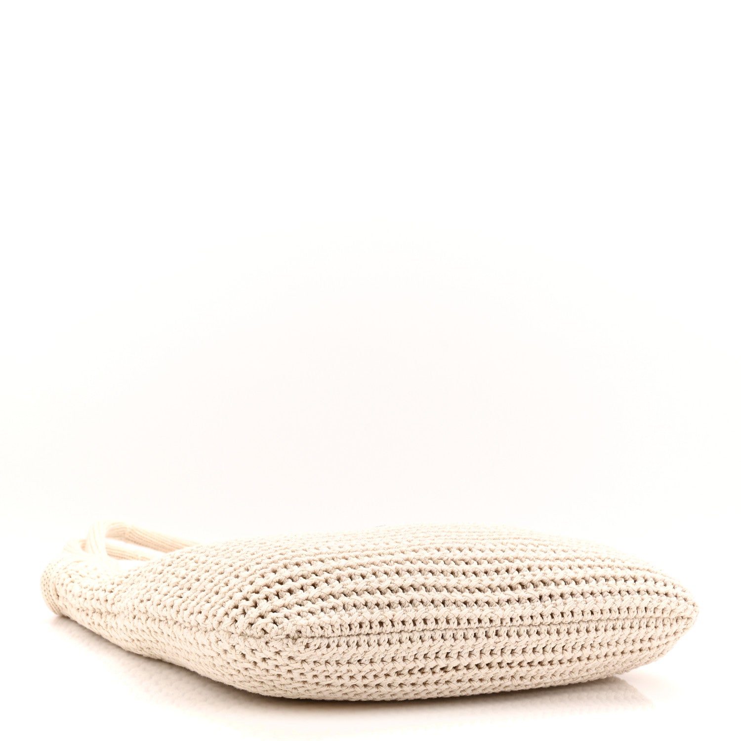 Miu Miu Cotton Crochet Ivy Bag Chalk White Black 5 of 11