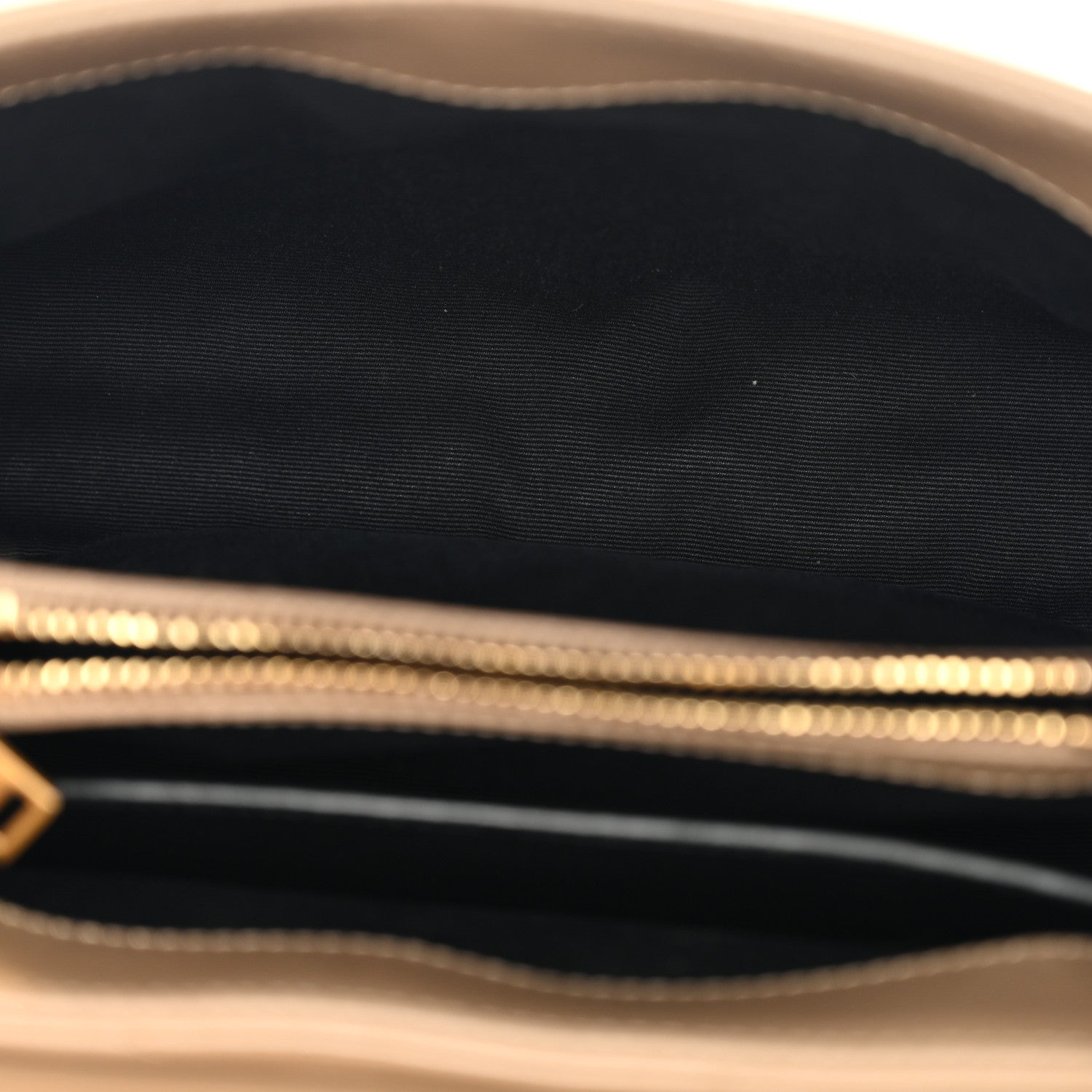 Saint Laurent Calfskin Y Quilted Monogram Small Loulou Chain Satchel Dark Beige 5 of 10