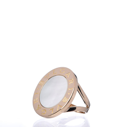 Bulgari 18K Yellow Gold Mother of Pearl BVLGARI BVLGARI Ring 53 6.5 3 of 5