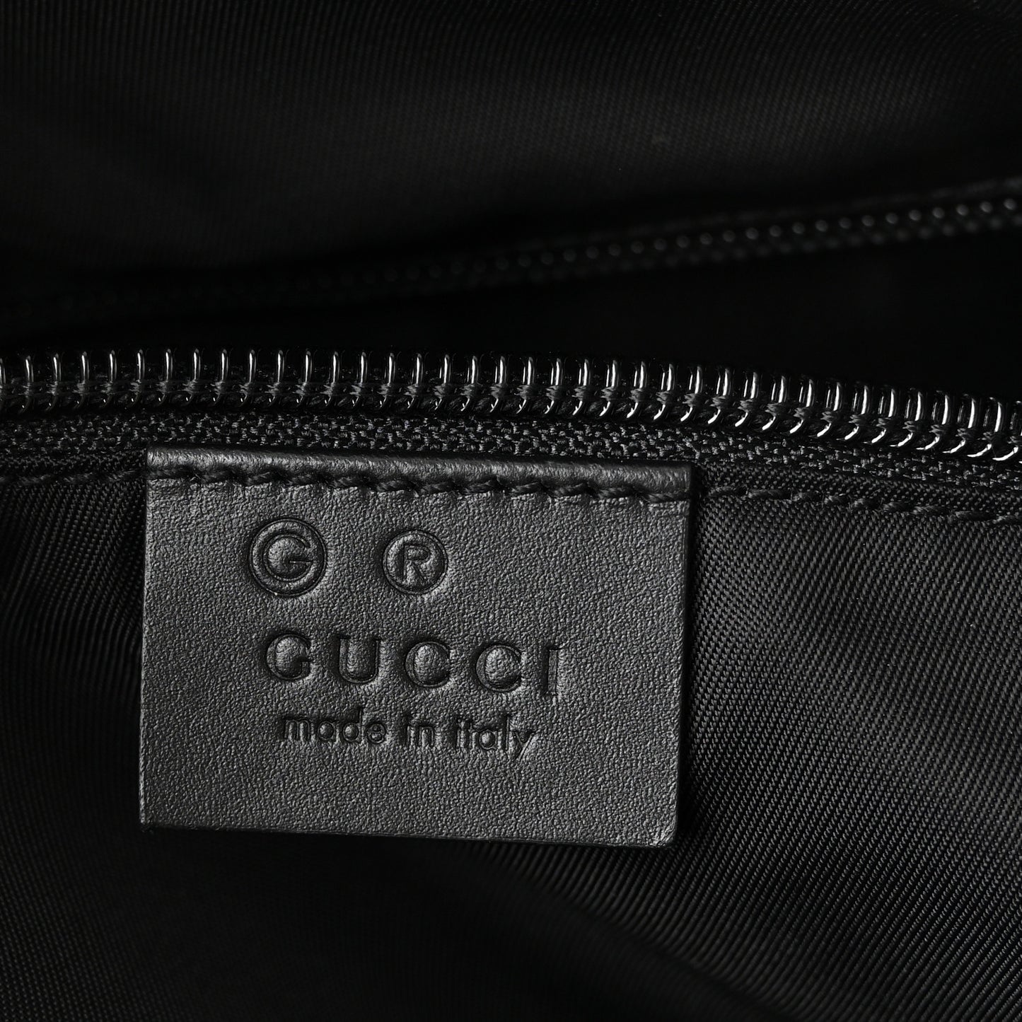 Techno Canvas Selleria Calfskin Web Small Flat Messenger Bag Black