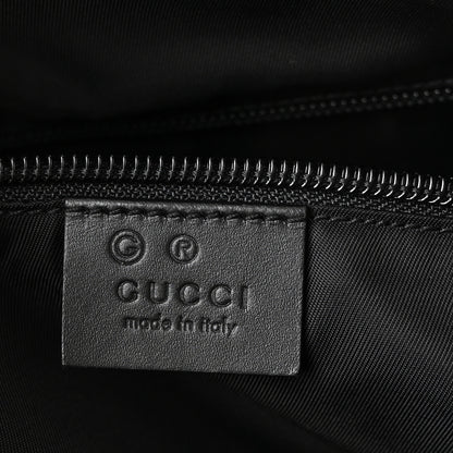 Gucci Techno Canvas Selleria Calfskin Web Small Flat Messenger Bag Black 6 of 10