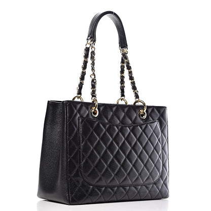 Chanel Caviar Quilted Grand Shopping Tote GST Black 3 of 9