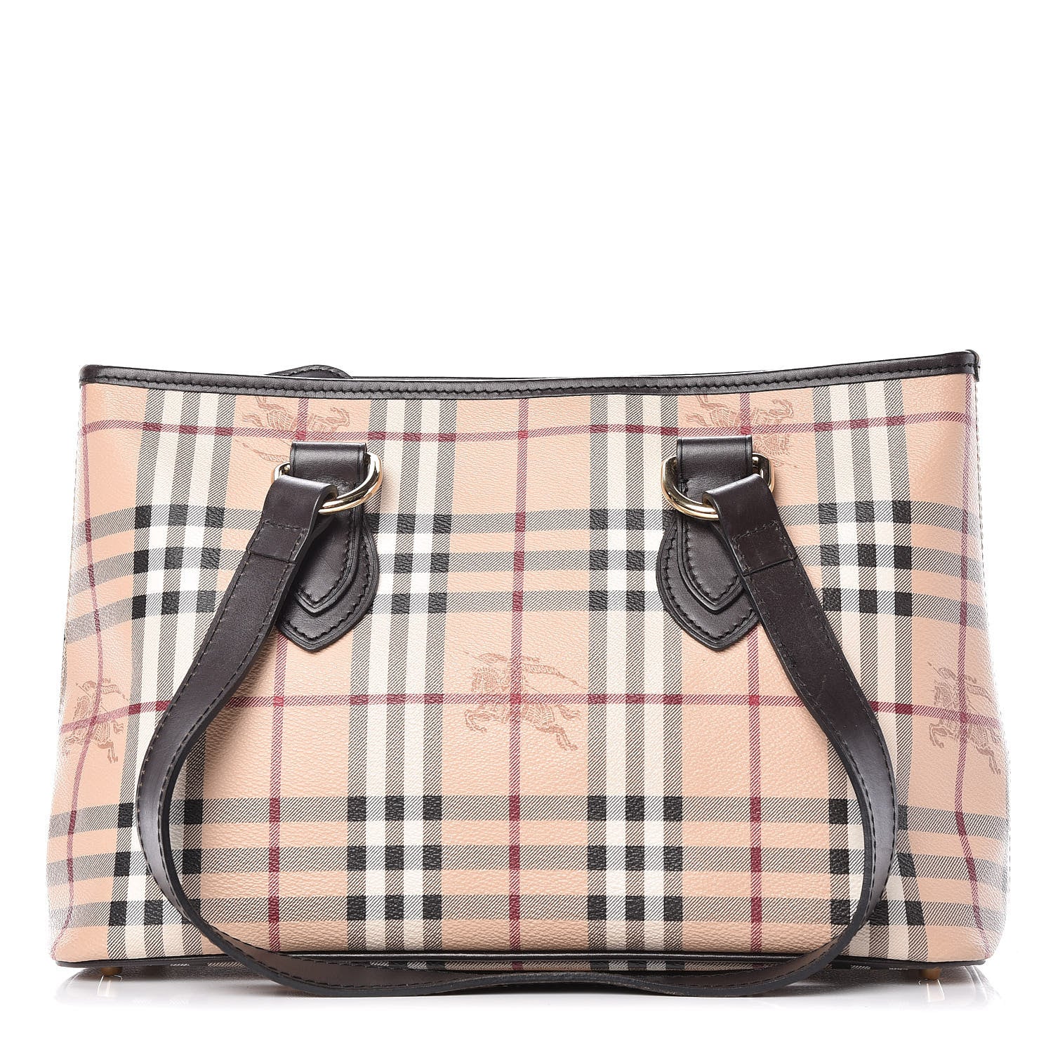 Burberry Haymarket Check Medium Regent Tote Chocolate 1 of 9