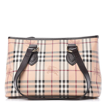 Burberry Haymarket Check Medium Regent Tote Chocolate 1 of 9