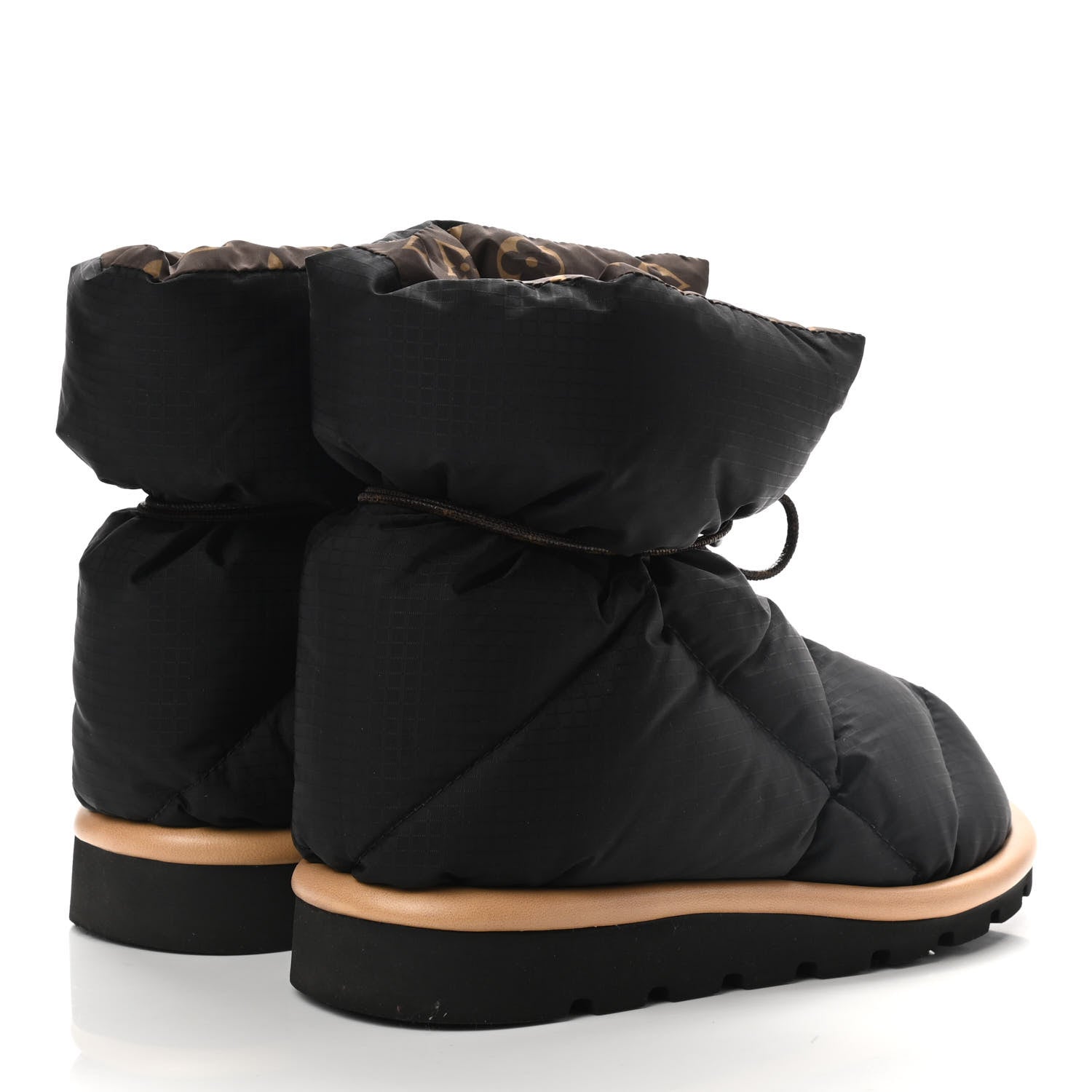 Louis Vuitton Nylon Monogram Pillow Comfort Ankle Boot 35 Black 4 of 6