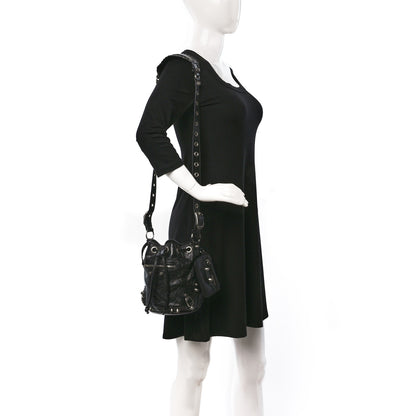 Balenciaga Agneau Arena Le Cagole Bucket Bag XS Black 2 of 9