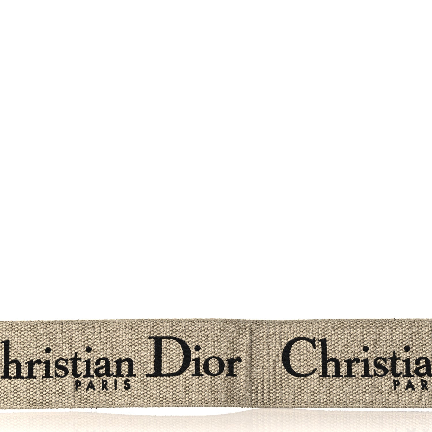 Christian Dior Canvas Embroidered Shoulder Strap Black 5 of 5