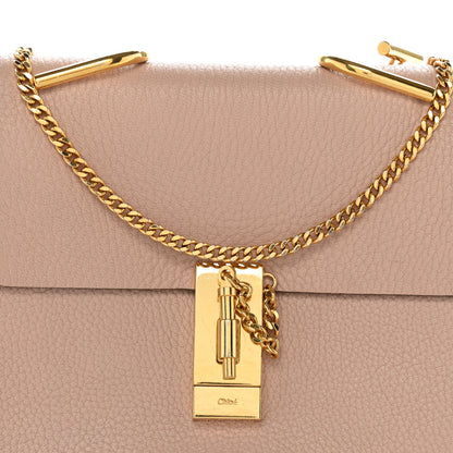 Chloe Grained Lambskin Drew Shoulder Bag Cement Pink 7 of 10