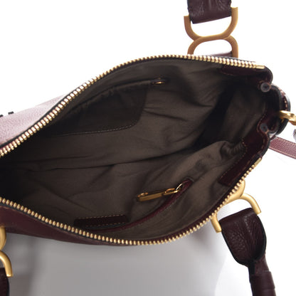 Chloe Calfskin Medium Marcie Satchel Wine Purple 6 of 8