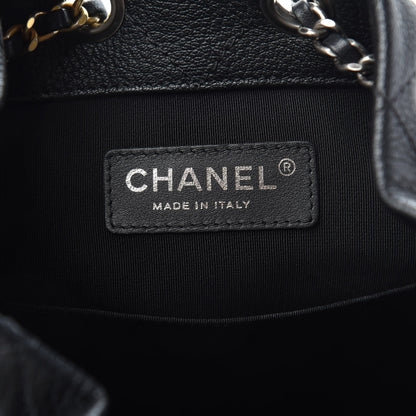 Chanel Patent Goatskin Quilted Small Gabrielle Backpack Black 5 of 9