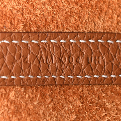 Hermes Taurillon Clemence Swift Eclat Picotin Lock 18 PM Gold Bleu Brume 7 of 9