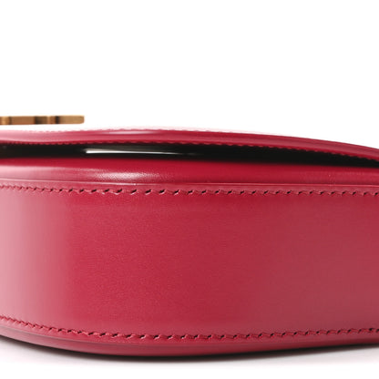 Saint Laurent Box Calfskin Mini Voltaire Shoulder Bag Raspberry Pink 9 of 10