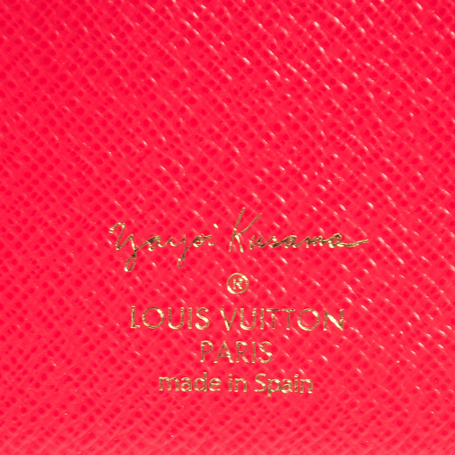 Louis Vuitton Monogram Kusama Town Small Ring Agenda Cover Red 7 of 8