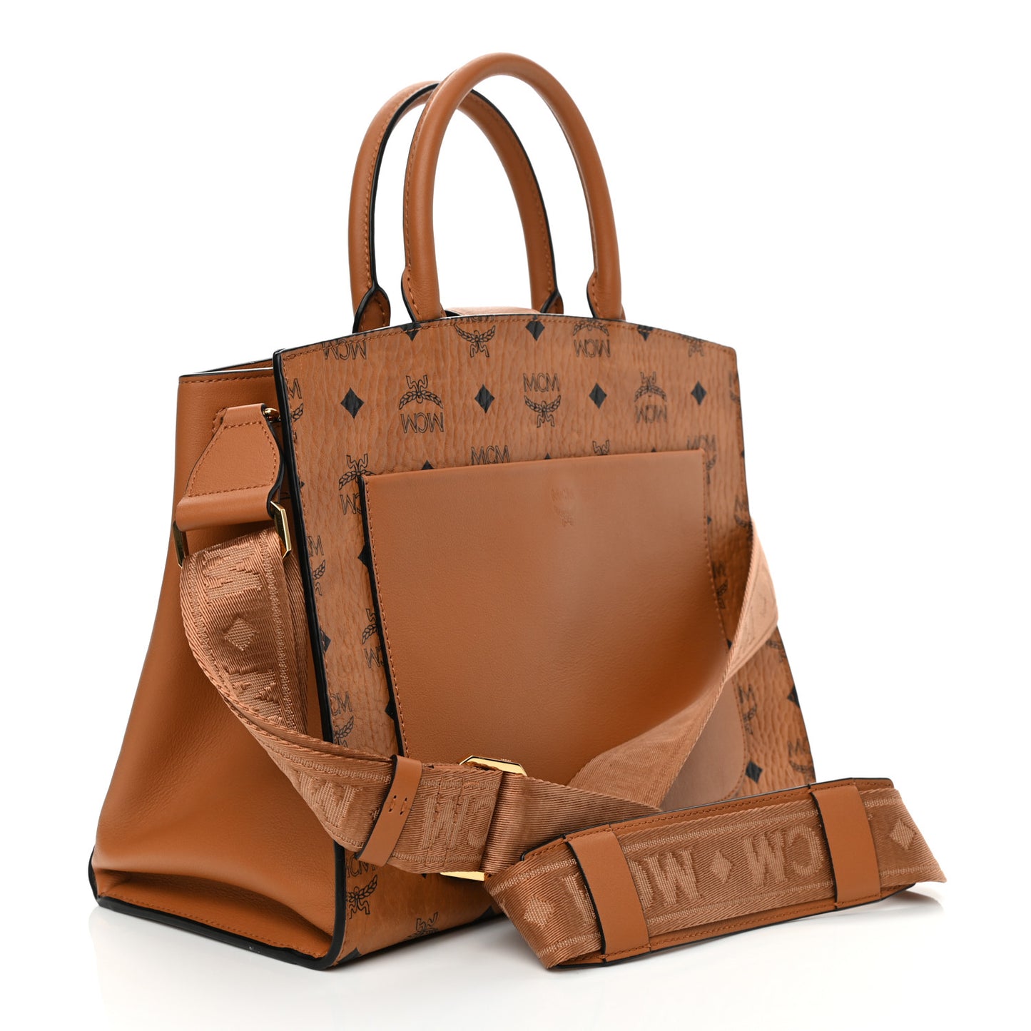 Visetos Small Essential Tote Cognac