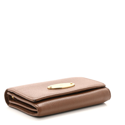 Mulberry Glossy Goatskin French Purse Wallet Brown 3 of 6