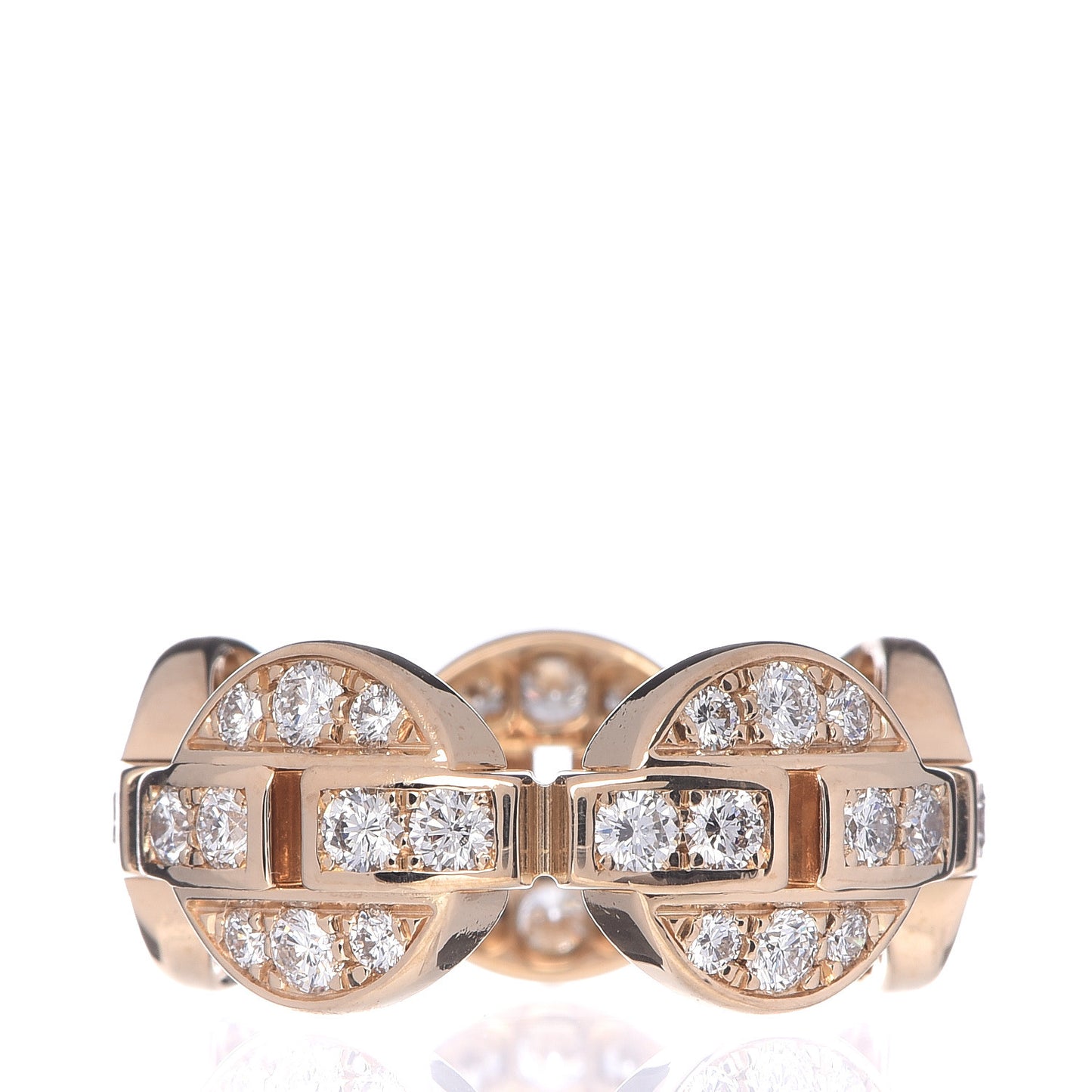 18K Yellow Gold Diamond Himalia Full Circle Ring 50 5.25