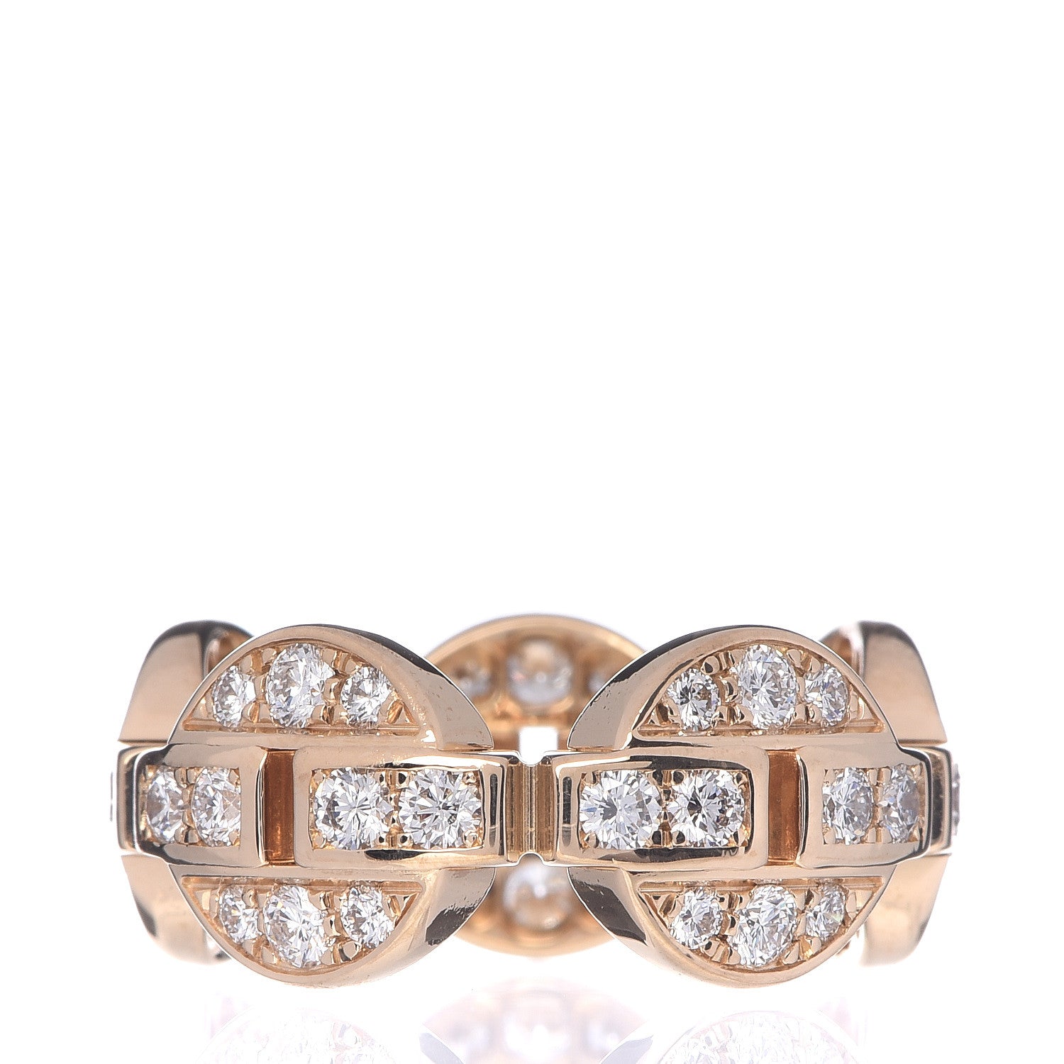 Cartier 18K Yellow Gold Diamond Himalia Full Circle Ring 50 5.25 3 of 6