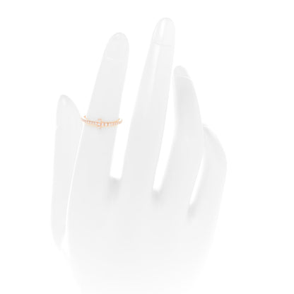 Tiffany 18K Rose Gold Diamond T Wire Band Ring 49 5 2 of 4
