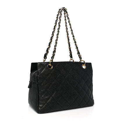 Chanel Caviar Quilted Petit Timeless Tote PTT Black 3 of 10