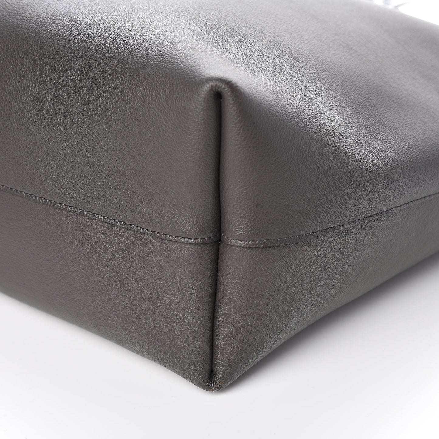 Calfskin Large Shopping Tote Dark Grey