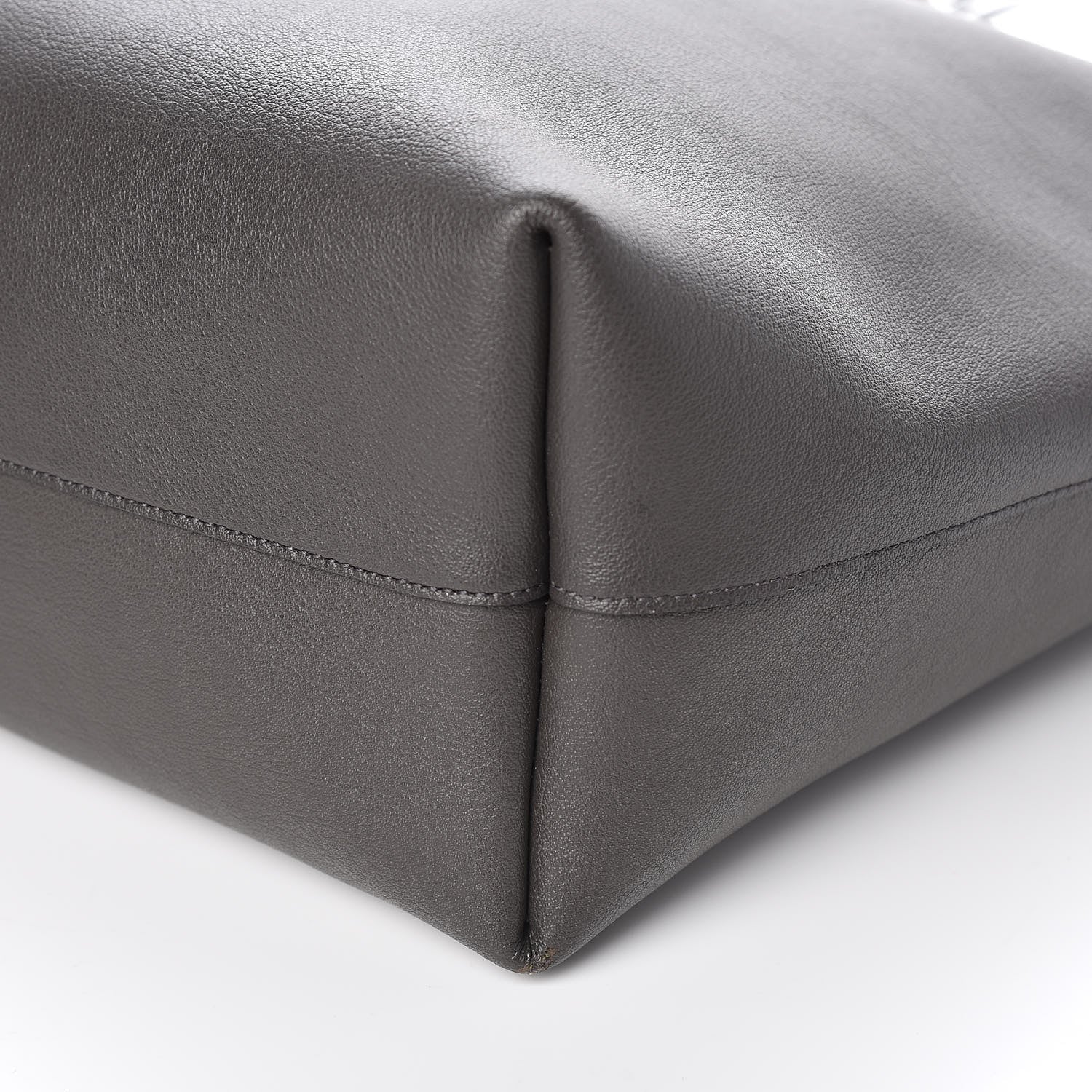 Saint Laurent Calfskin Large Shopping Tote Dark Grey 12 of 17
