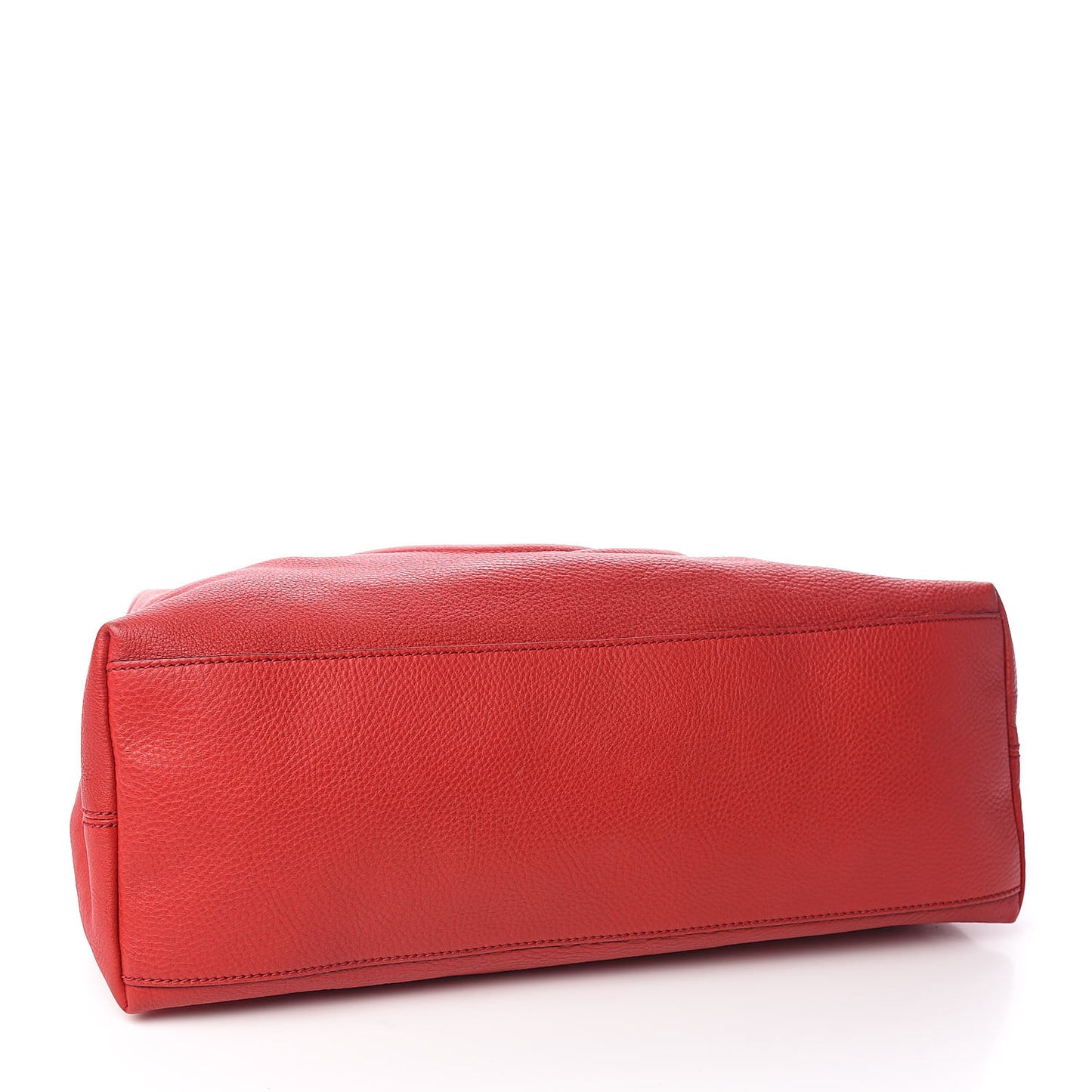 Pebbled Calfskin Medium Soho Chain Shoulder Bag Tabasco Red