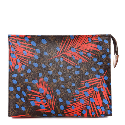 Louis Vuitton Monogram Jungle Dots Toiletry Pouch 26 Coquelicot Denim 1 of 7