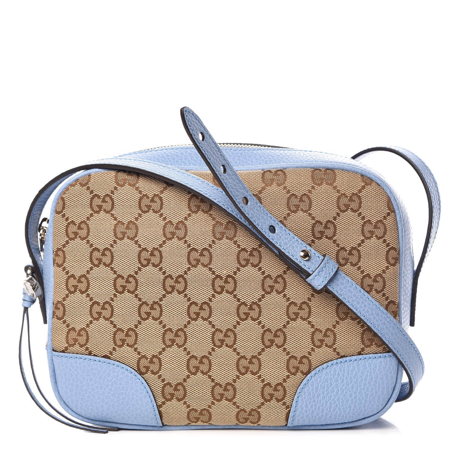 Gucci Monogram Mini Bree Messenger Bag Beige Mineral Blue 1 of 10