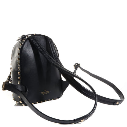 Valentino Garavani Calfskin Mini Rockstud All Over Backpack Black 3 of 8