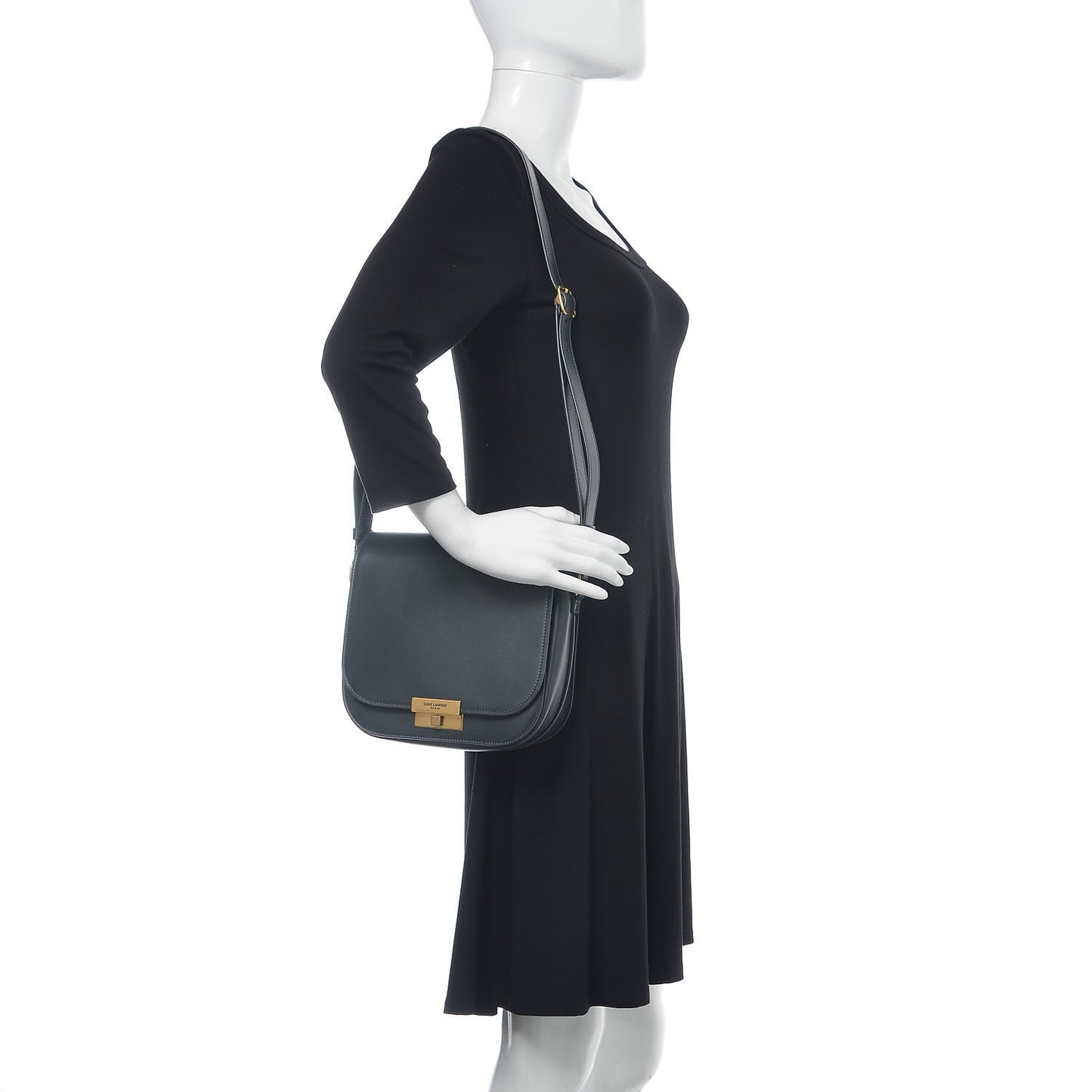 Calfskin Betty Messenger Asphalt