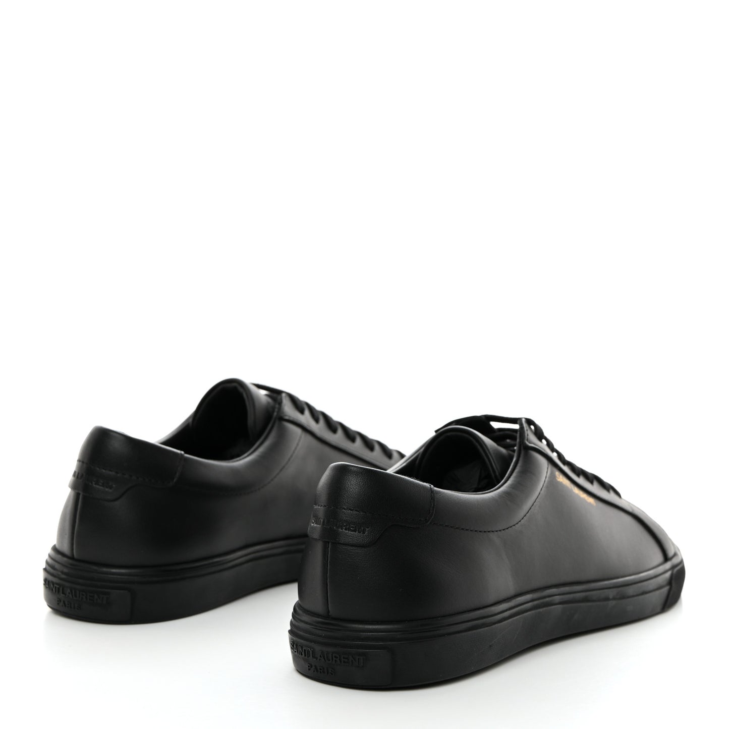 Calfskin Andy Low Top Sneakers 39 Black