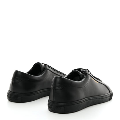 Saint Laurent Calfskin Andy Low Top Sneakers 39 Black 4 of 8