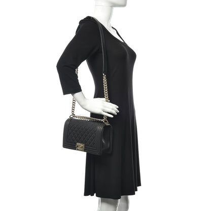 Chanel Caviar Quilted Medium Boy Flap Black 2 of 11