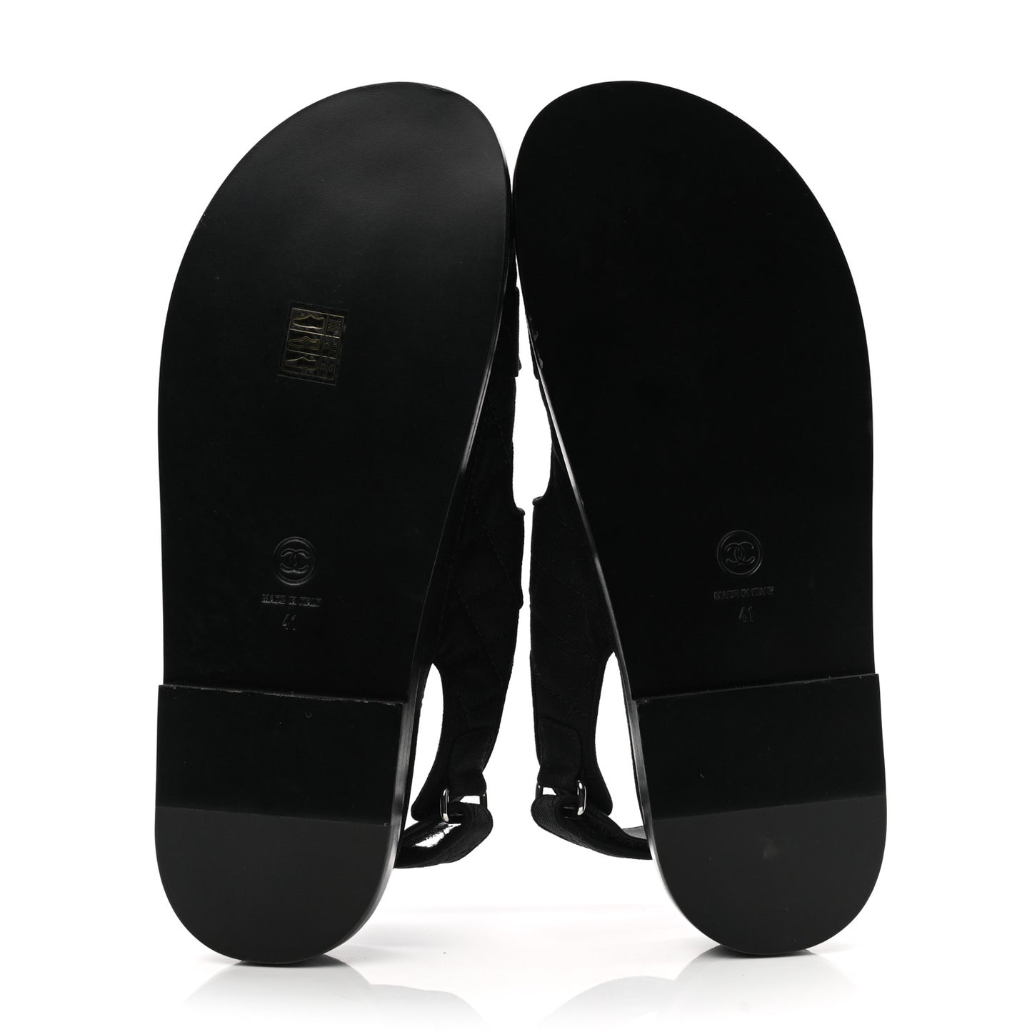Mixed Fibers Velcro Dad Sandals 41 Black