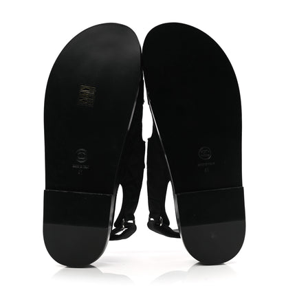 Chanel Mixed Fibers Velcro Dad Sandals 41 Black 5 of 9