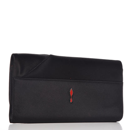 Christian Louboutin Satin Strass Alice Clutch Black 3 of 6
