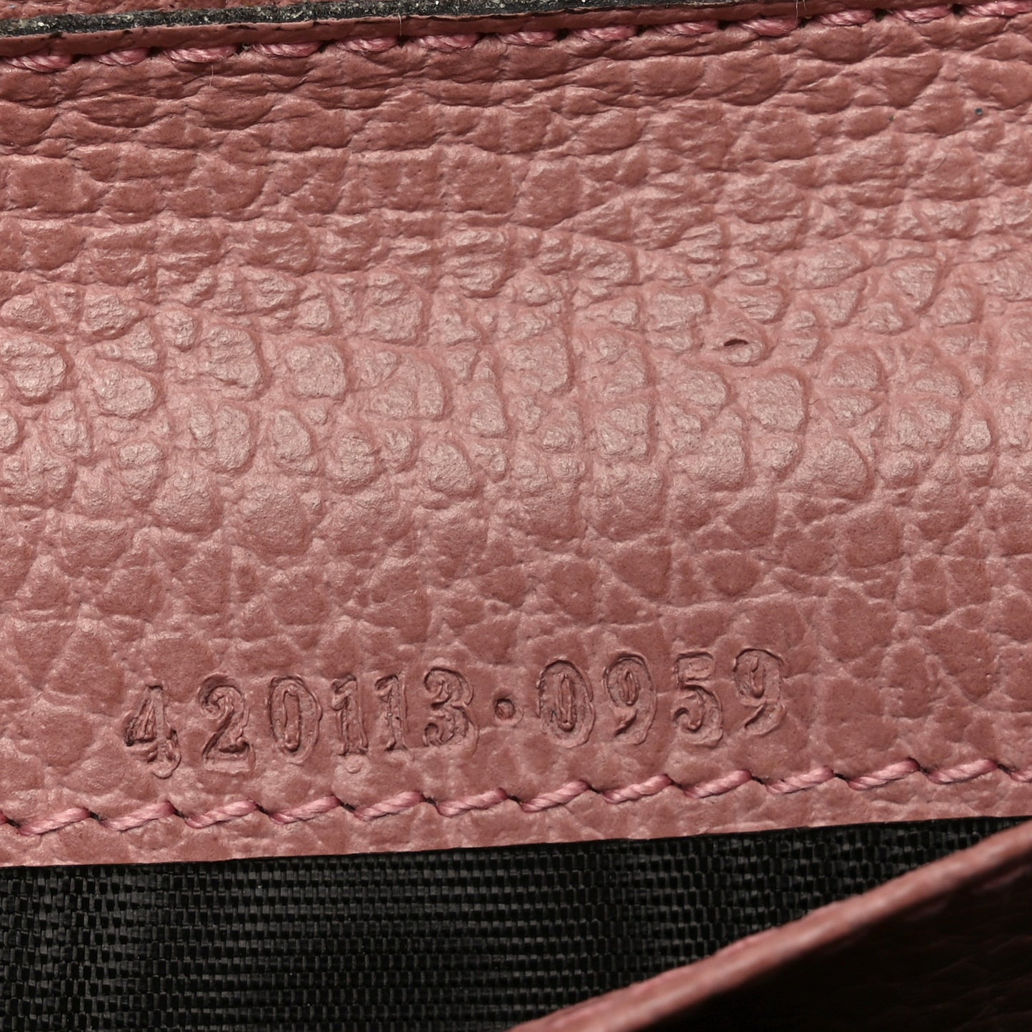 Monogram Dollar Calfskin Zip Around Compact Wallet Beige Ebony Soft Pink