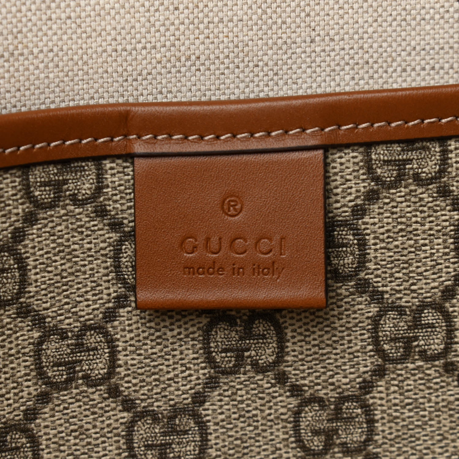 Gucci GG Plus Monogram Medium Signature Web Loop Tote Brown 6 of 10